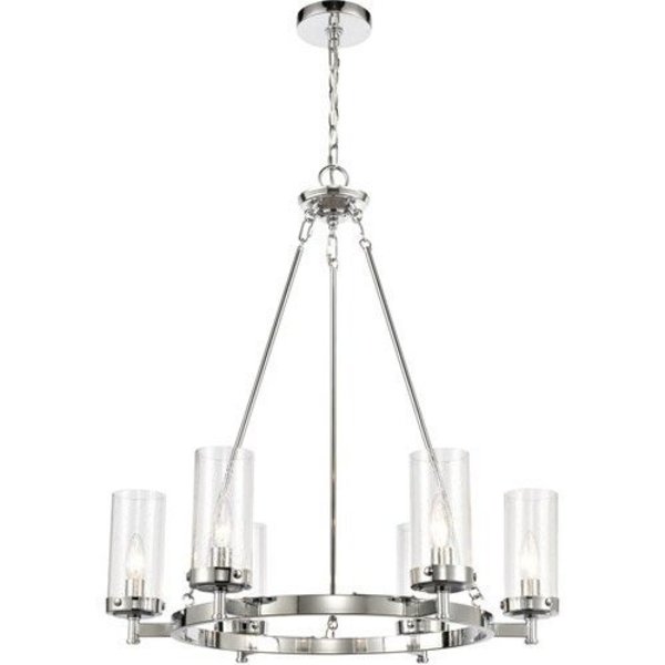 Elk Lighting Melinda 26'' Wide 6-Light Chandelier - Polished Chrome 47307/6